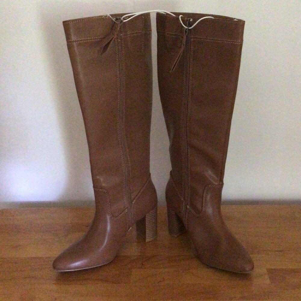 ANA Ludwig Tall Boots Size 6M Cognac Brown NWT